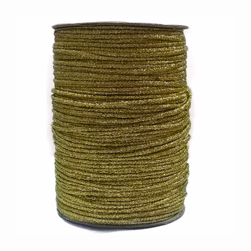 STOCK Metallic gold stranded cord with cutton core wick STOCK